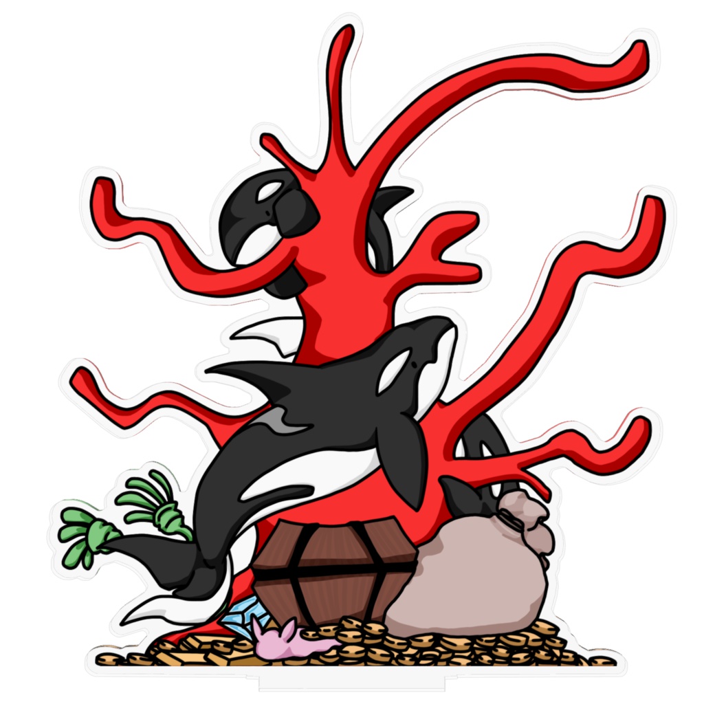 シャチのアクセサリーおき