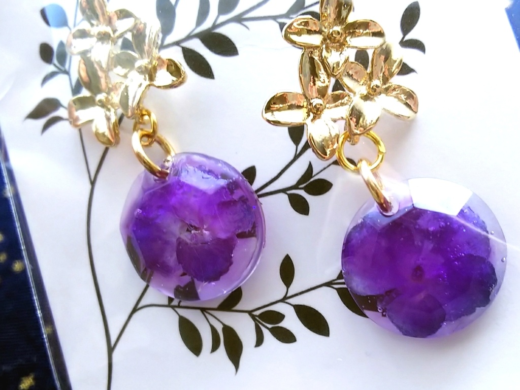きれいめお花のピアス