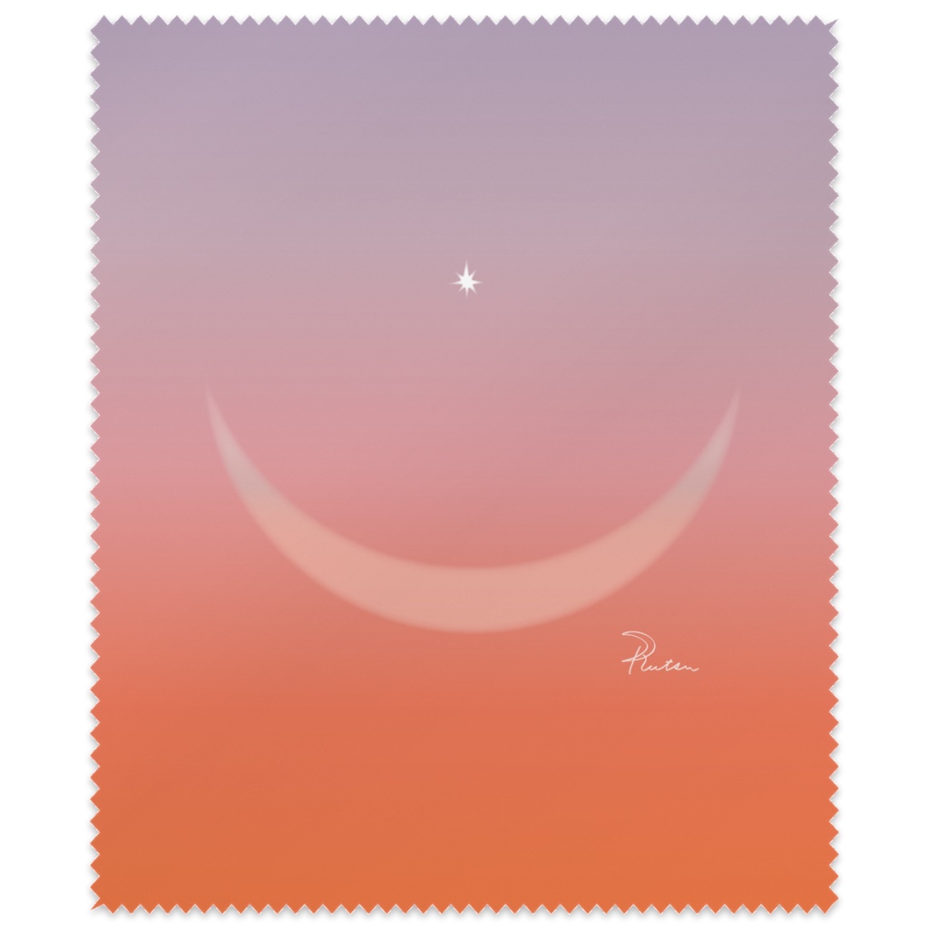 微笑む月、優しい時間<Smiling Moon, Gentle Time>/アートクロス