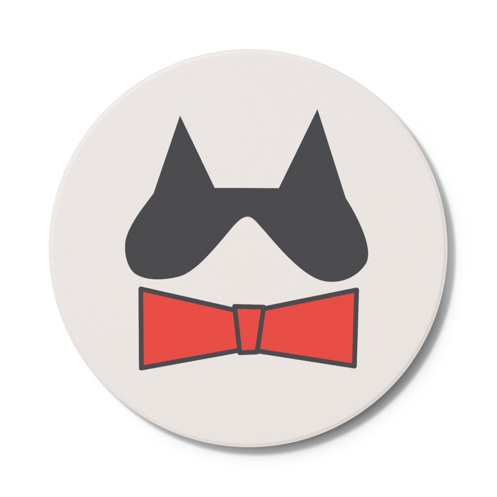 秘密結社ハチワレ団＜ロゴマーク①＞／コースター