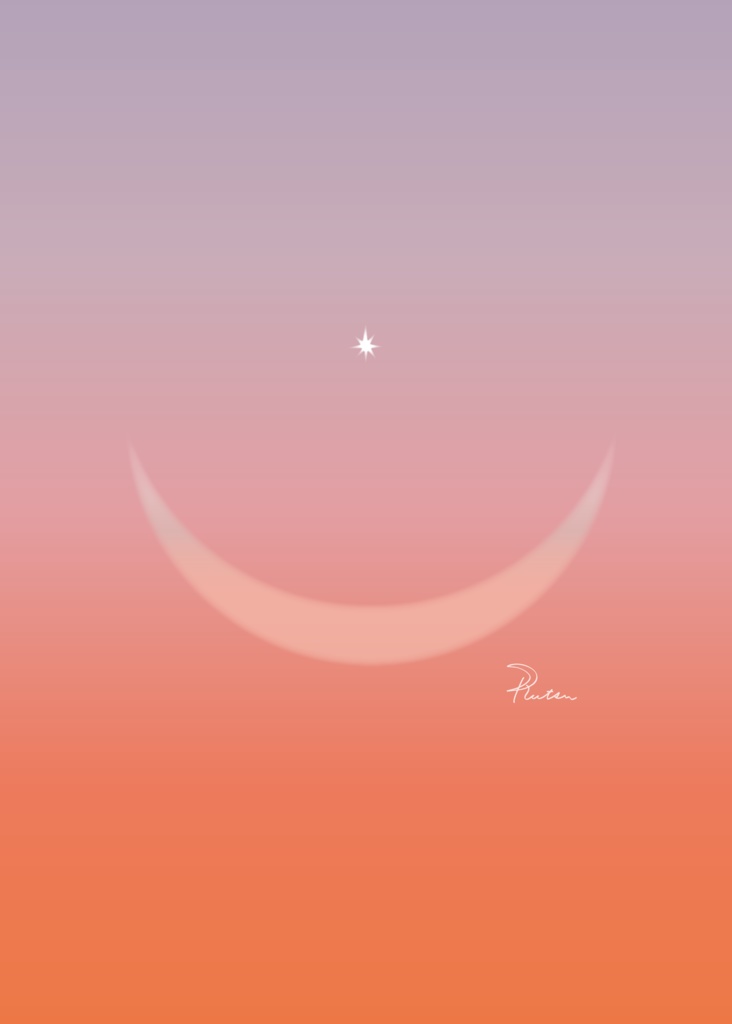 微笑む月、優しい時間<Smiling Moon, Gentle Time>/B5リングノート