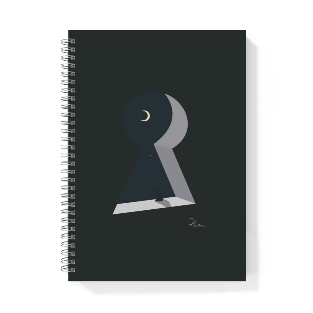 夜を覗く猫<Through the Keyhole>/アートリングノート