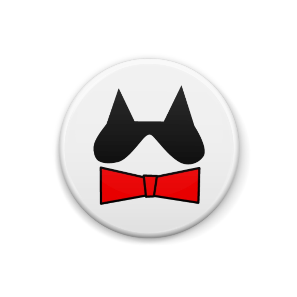 秘密結社ハチワレ団＜ロゴマーク①＞／アートピン