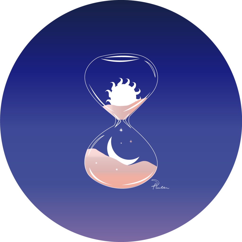 宇宙の砂時計<Space Hourglass>/アートピン