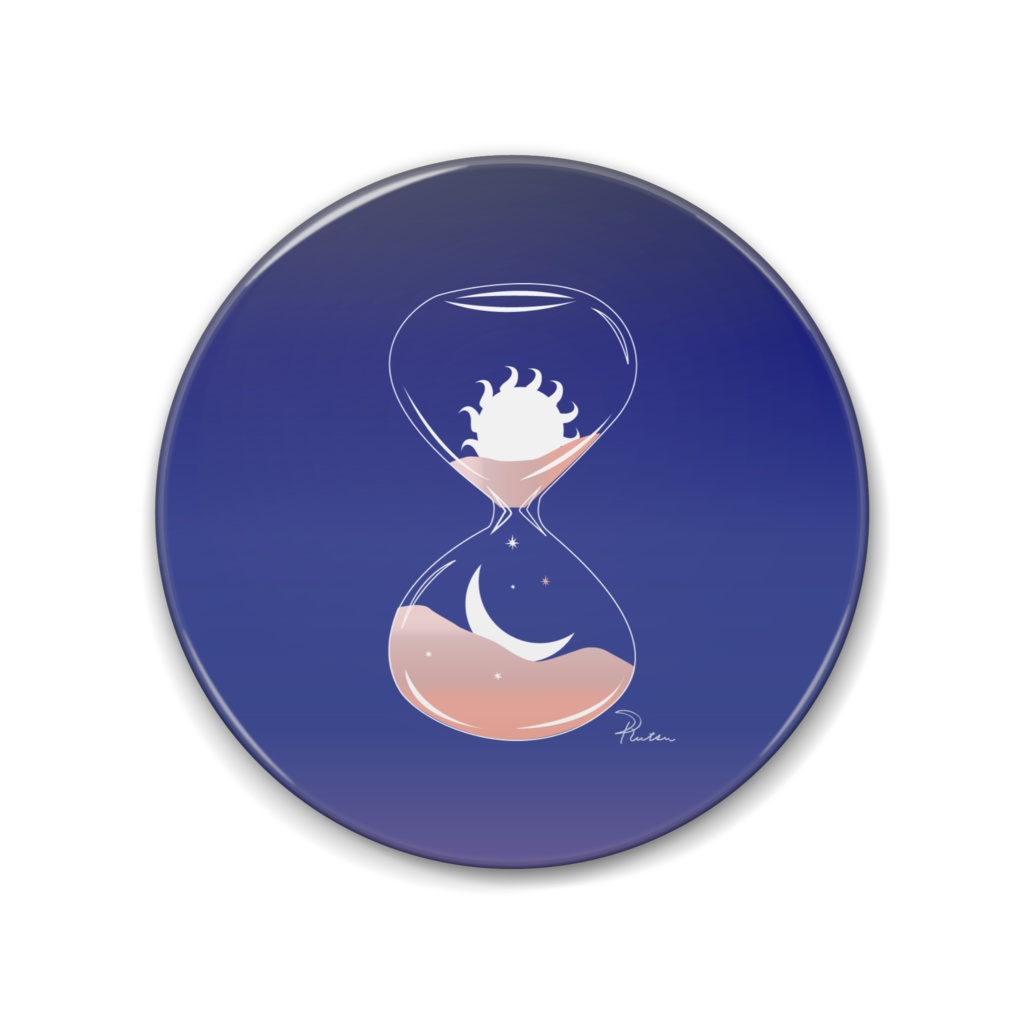 宇宙の砂時計＜Space Hourglass＞／アートピン