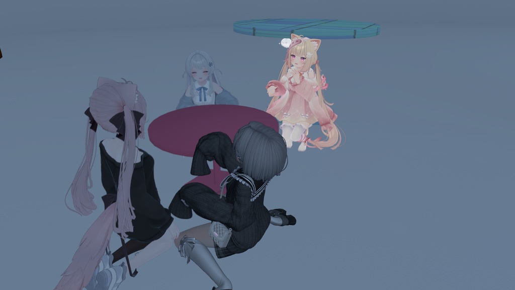 【アバターギミック】サイズと高さ調整もできるテーブル・TEABLE・円卓【MA対応】