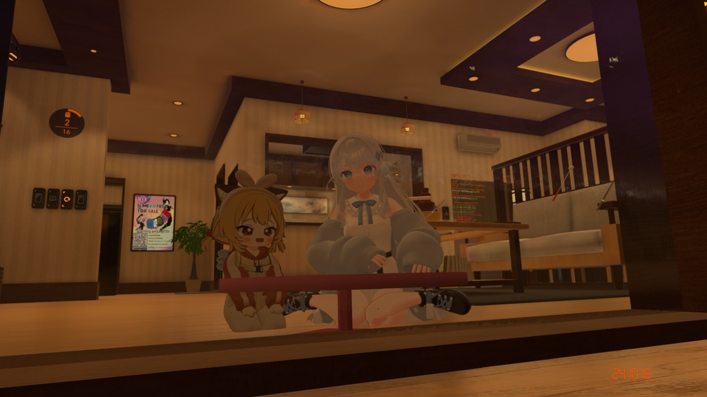 【アバターギミック】サイズと高さ調整もできるテーブル・TEABLE・円卓【MA対応】