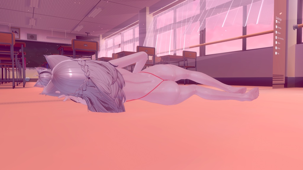 👙水着ギミック+肌テカ bikini gimmick+shiny skin【しなの,Shinano】