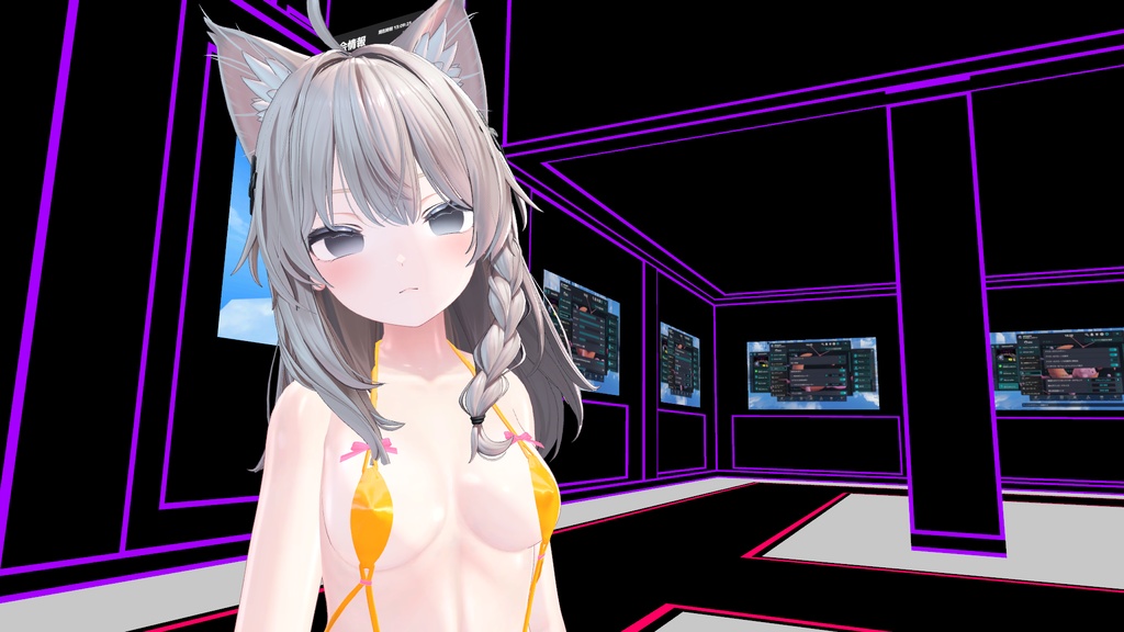 👙水着ギミック+肌テカ bikini gimmick+shiny skin【しなの,Shinano】