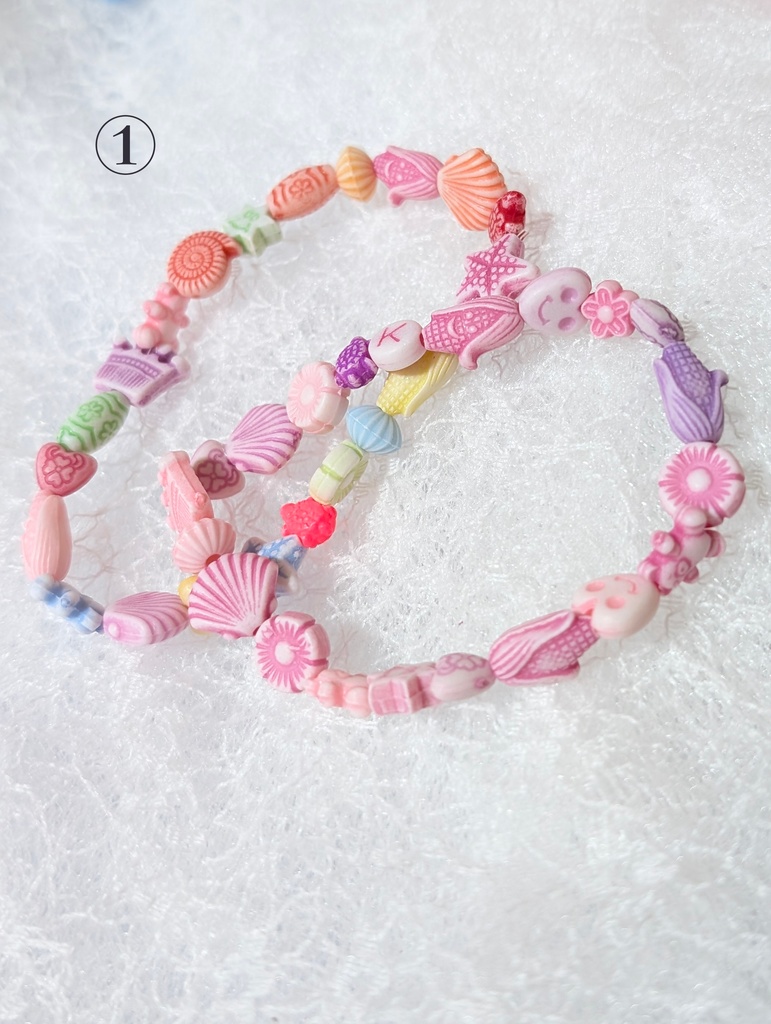 いろいろビーズブレスレット