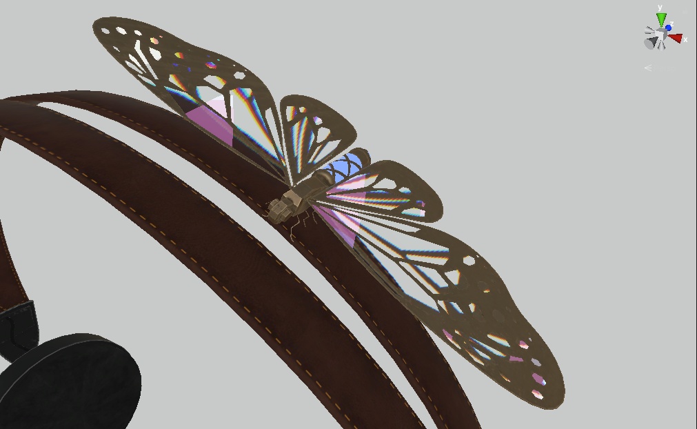 オールドヘッドフォン&バタフライ