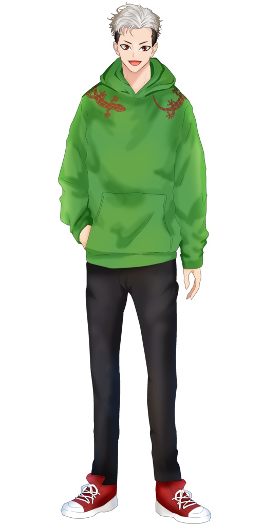 IRIAM 立ち絵 パーカー 男