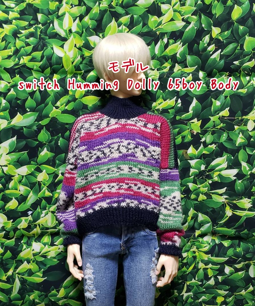 SD~SD17サイズ手編みニットセーター