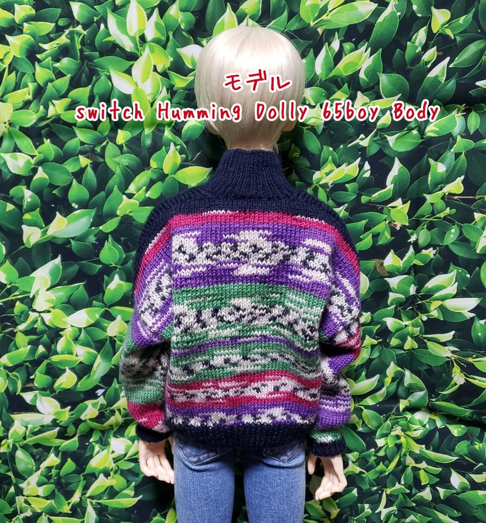 SD~SD17サイズ手編みニットセーター