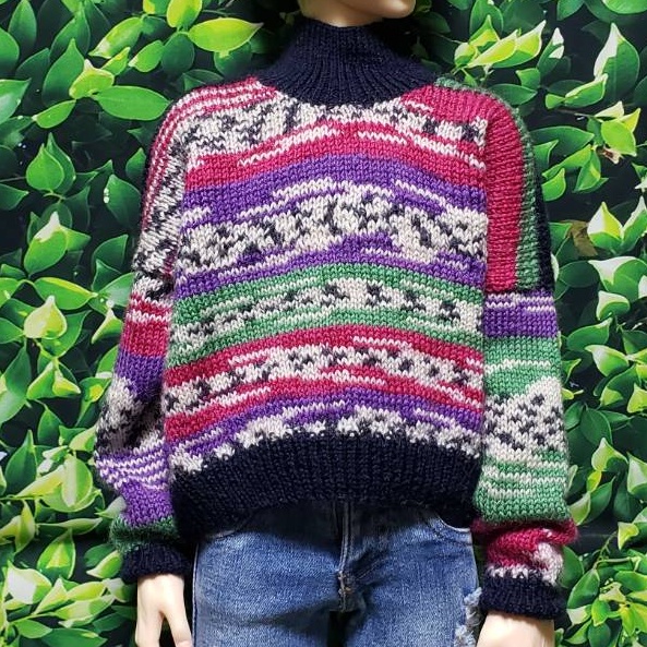 SD～SD17サイズ手編みニットセーター