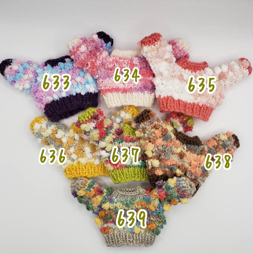 手編みニットセーター633~639