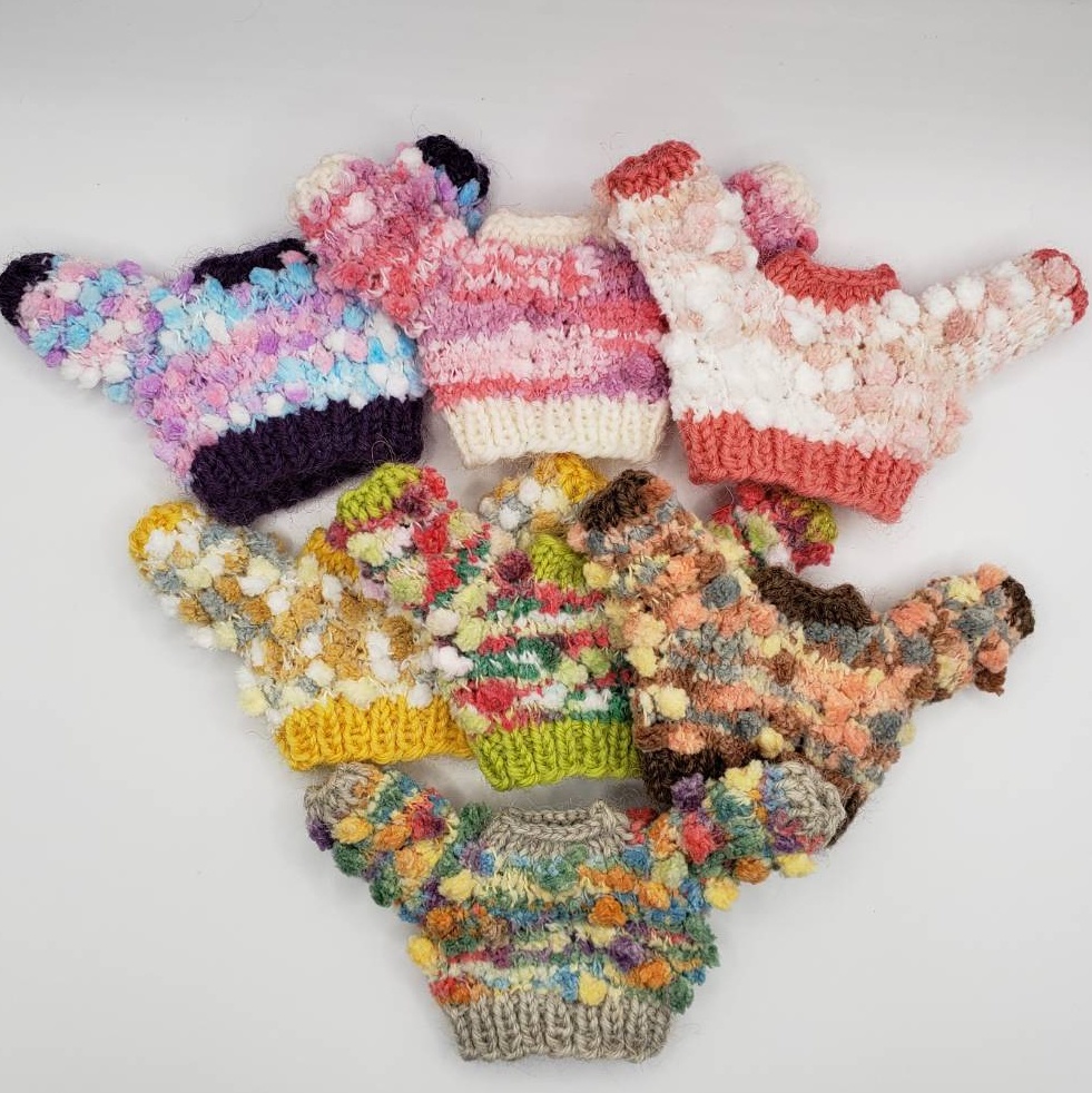 手編みニットセーター633～639