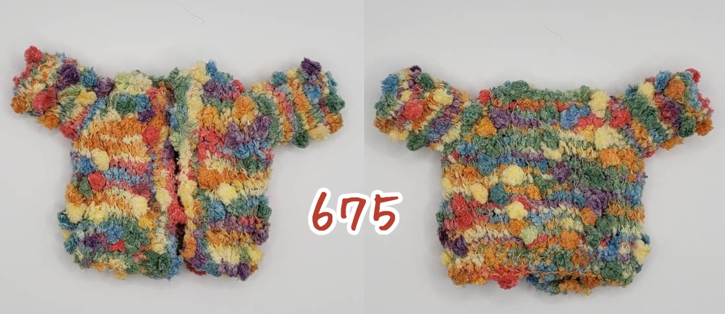 手編みニットジャケット672~675