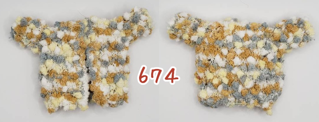 手編みニットジャケット672~675