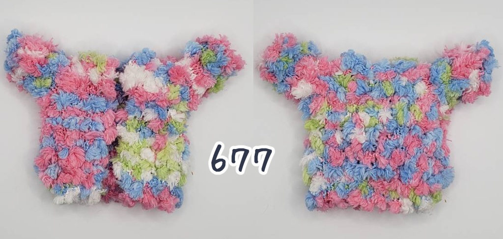 手編みニットジャケット676、677
