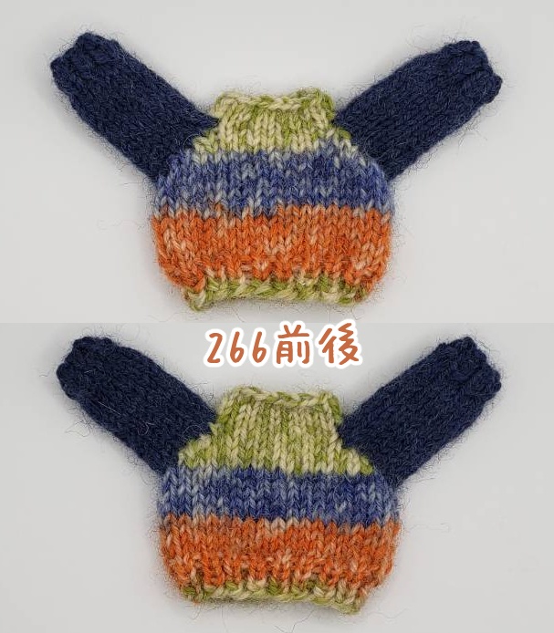 手編みニットセーター251、264、266、269