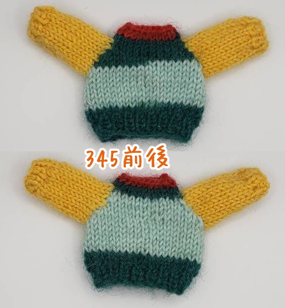 手編みニットセーター332、333、336、345