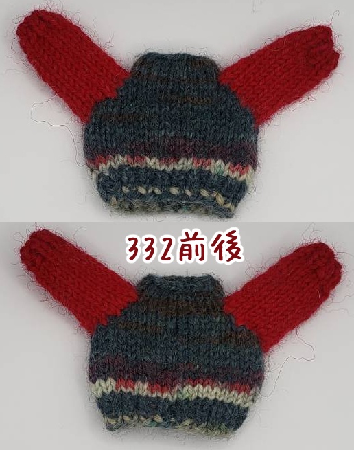 手編みニットセーター332、333、336、345
