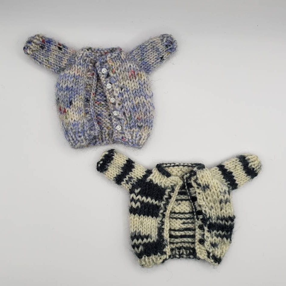 手編みニットジャケット746、747