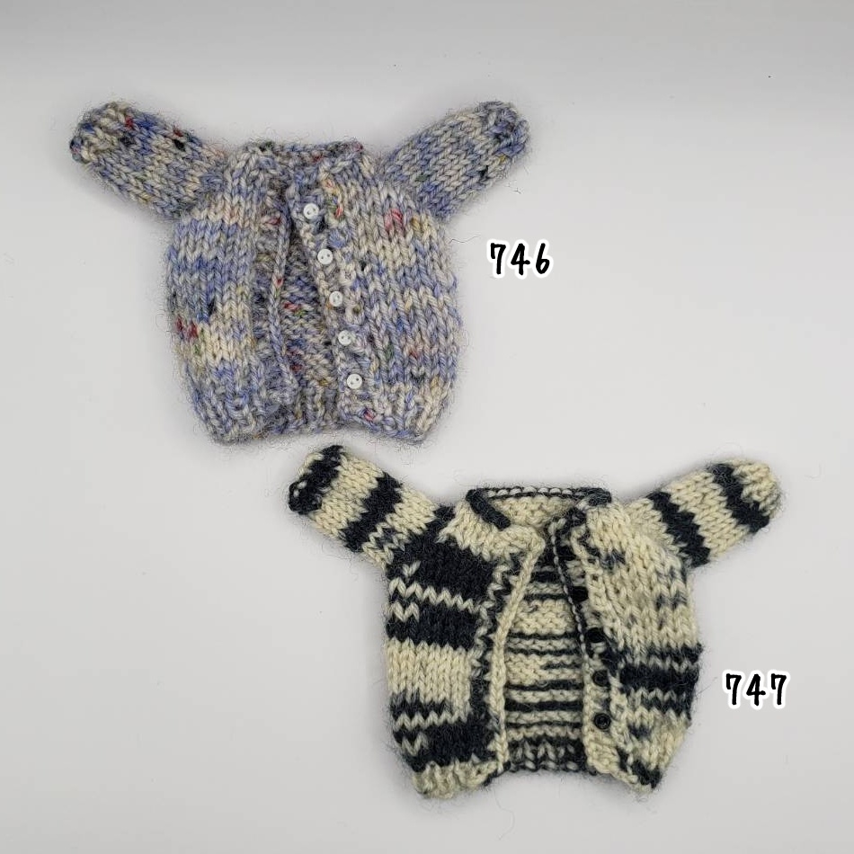 手編みニットジャケット746、747