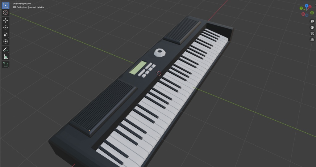 Traditional Keyboard 3D Model | トラディショナルキーボードの3Dモデル