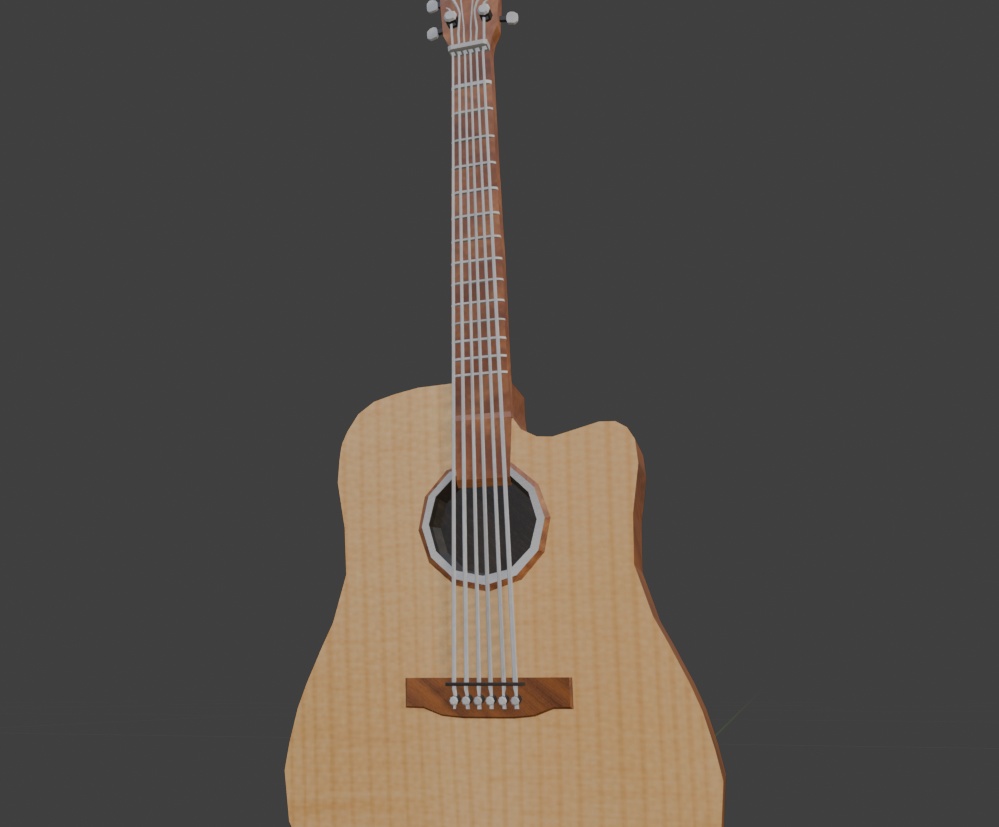 3D Guitar Model | 3Dギターモデル