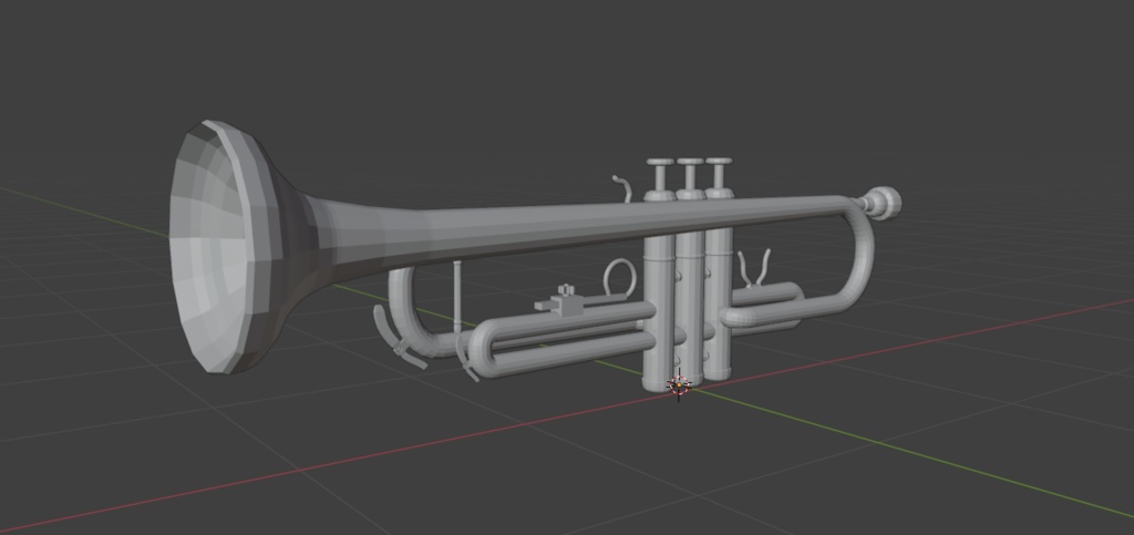 3D Trumpet Model | ３Ｄトランペットモデル