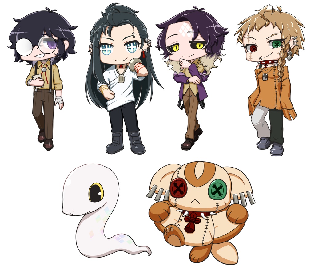 ひとはしらSDキャラステッカー