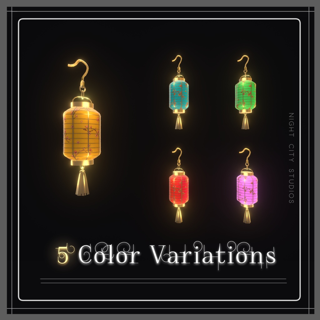 【50% セール】 Lunar Earrings【全アバターMA対応】