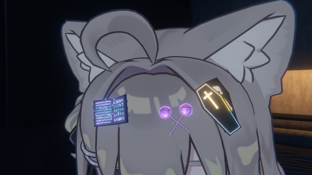 サイバーハロウィンヘアクリップ