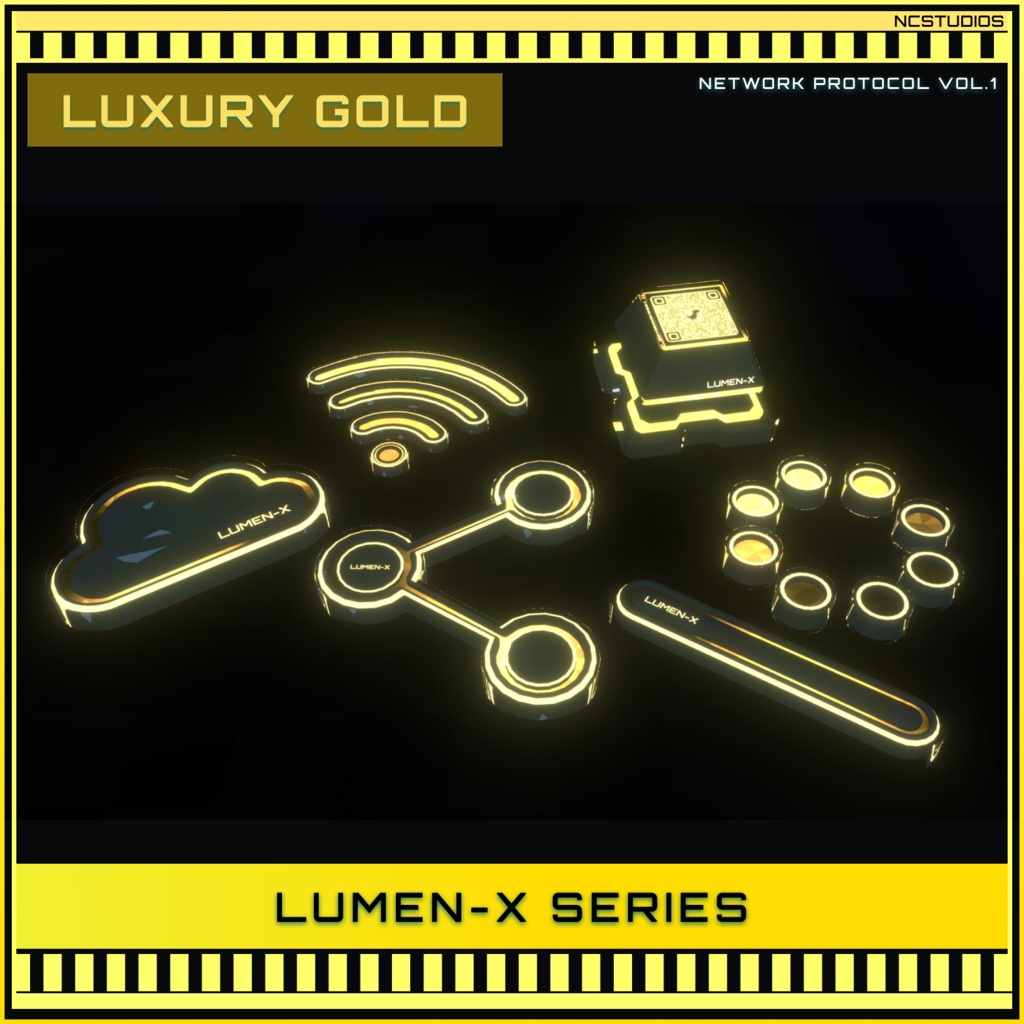 【Vol.1 新登場】Lumen-X NETWORK PROTOCOL ヘアクリップ