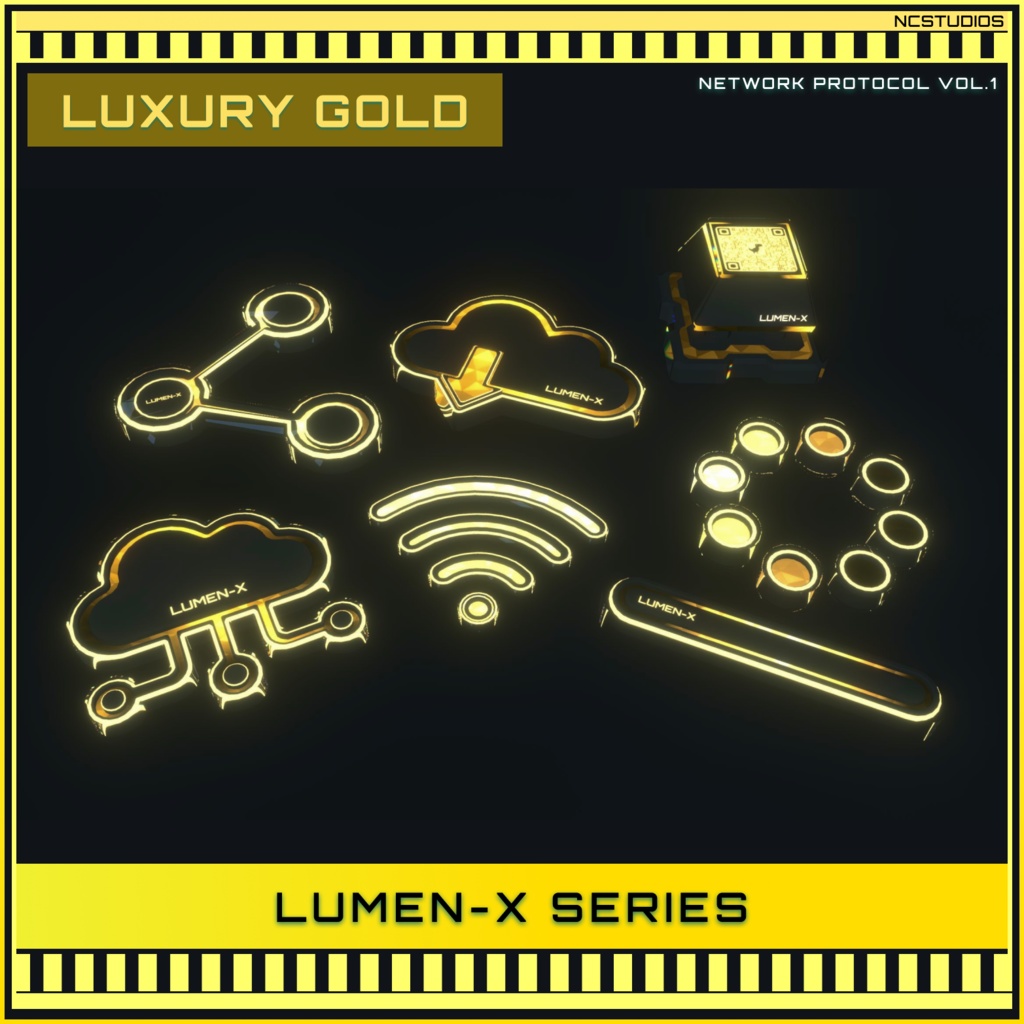 【Vol.1 新登場】Lumen-X NETWORK PROTOCOL ヘアクリップ