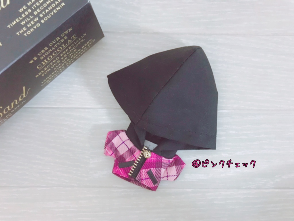 ぬい用パーカー被れるフード