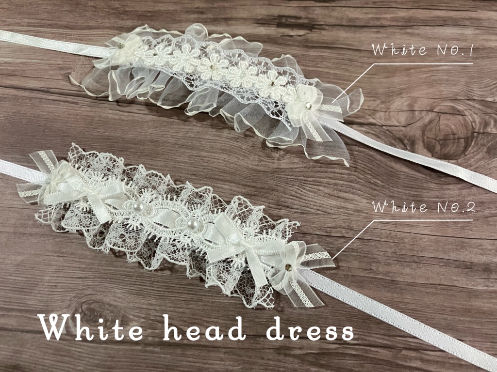 White head dress