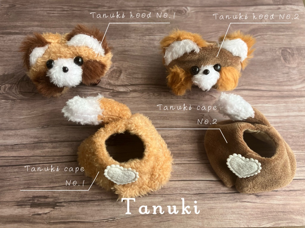 Tanuki hood & cape
