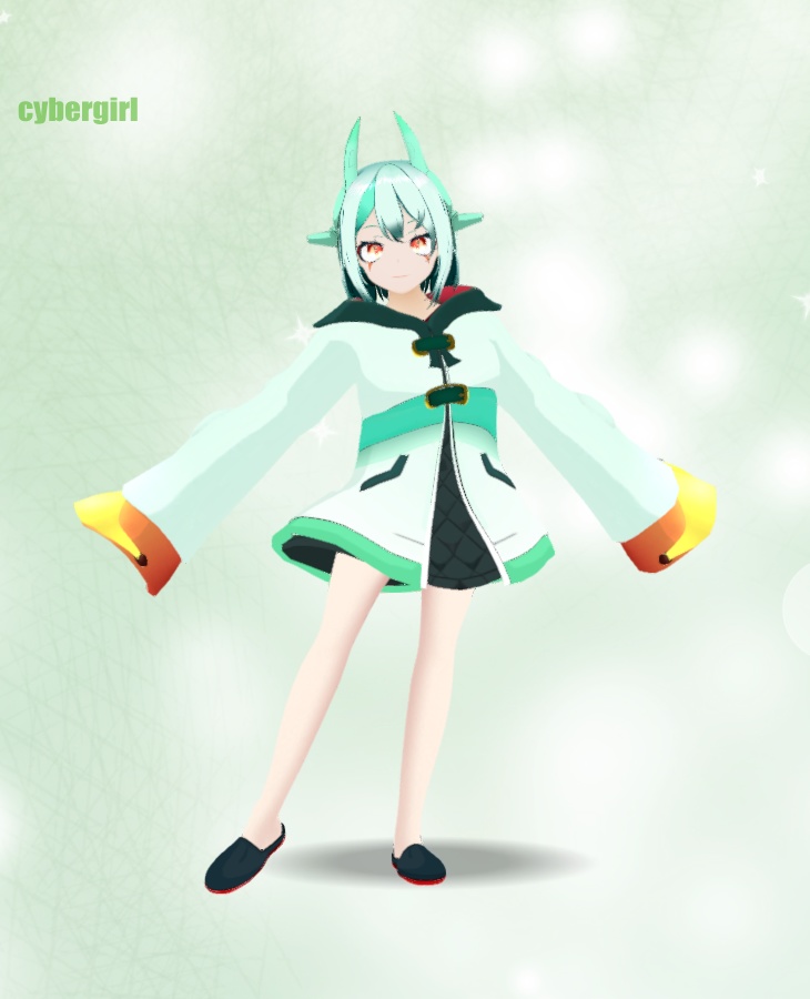 cybergirl オリジナル3Dモデル
