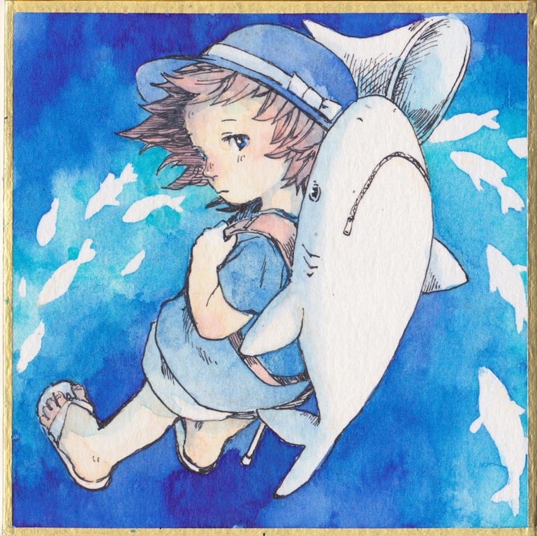 【ミニ色紙】夏４