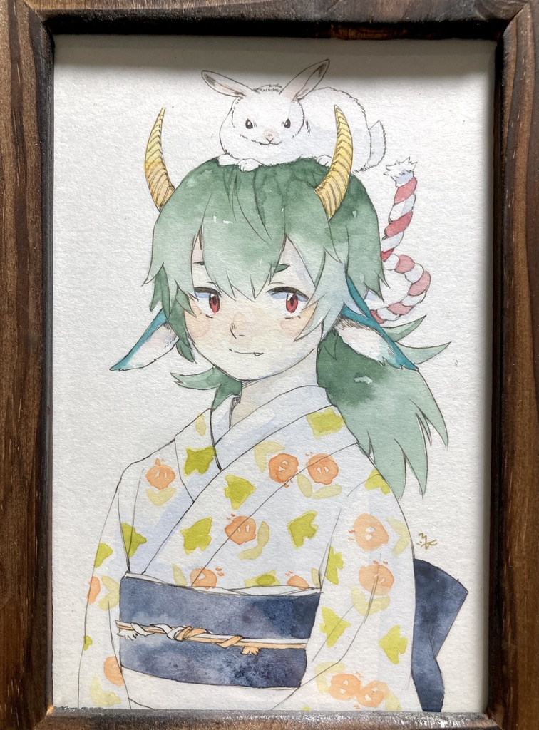 【ハガキサイズ原画】年女