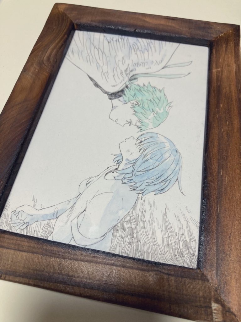 ハガキサイズ原画「救い」