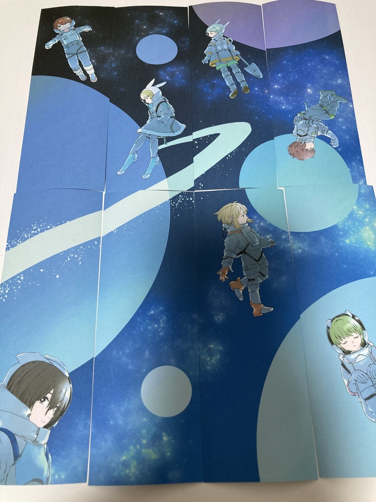 紙製しおり「宇宙遊泳」8枚セット