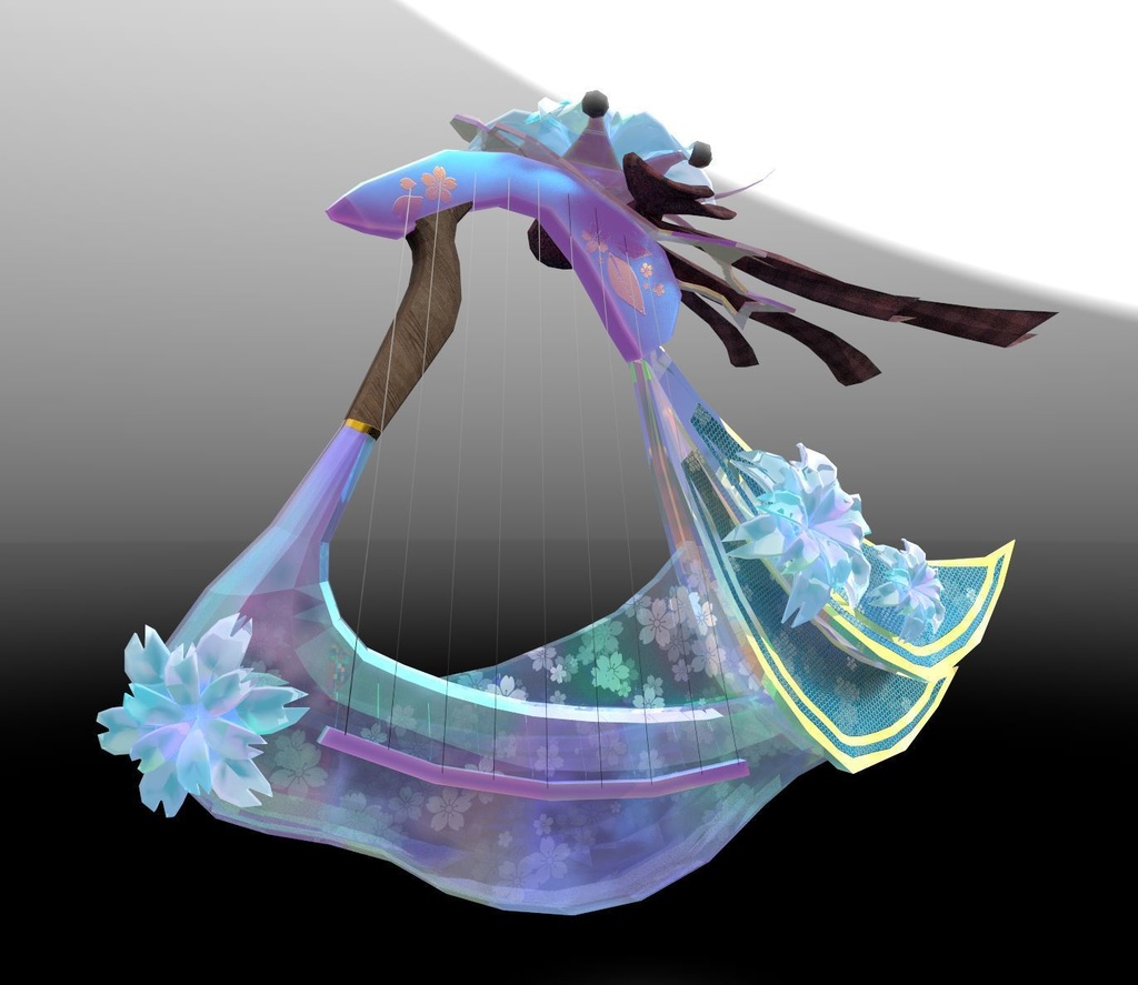 diamond flower harp(lire) (VRCHAT)
