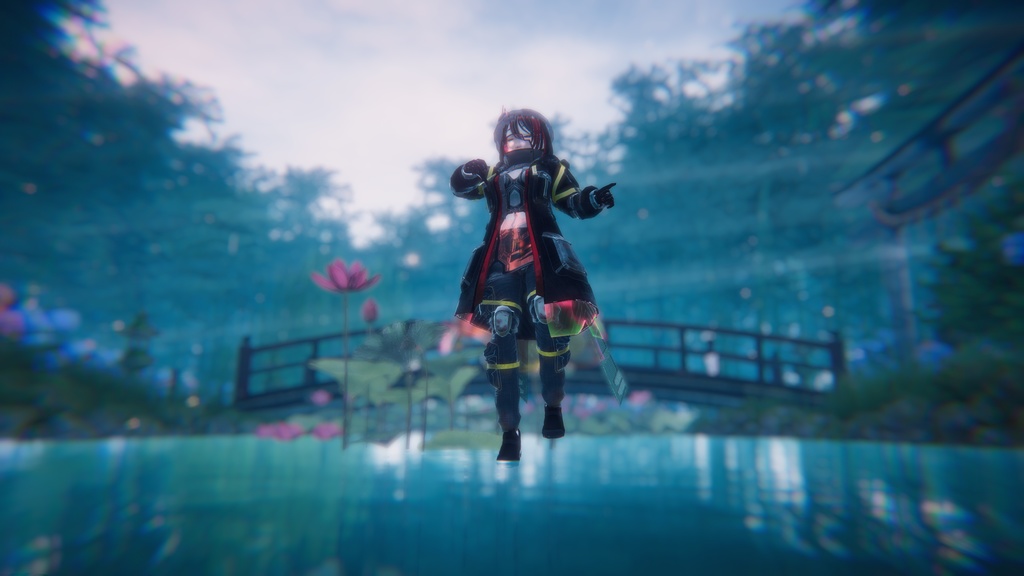 NEON (Vrchat Avater) FullPackage(Japanese shape key + 2 animation+ UniqueAFK)