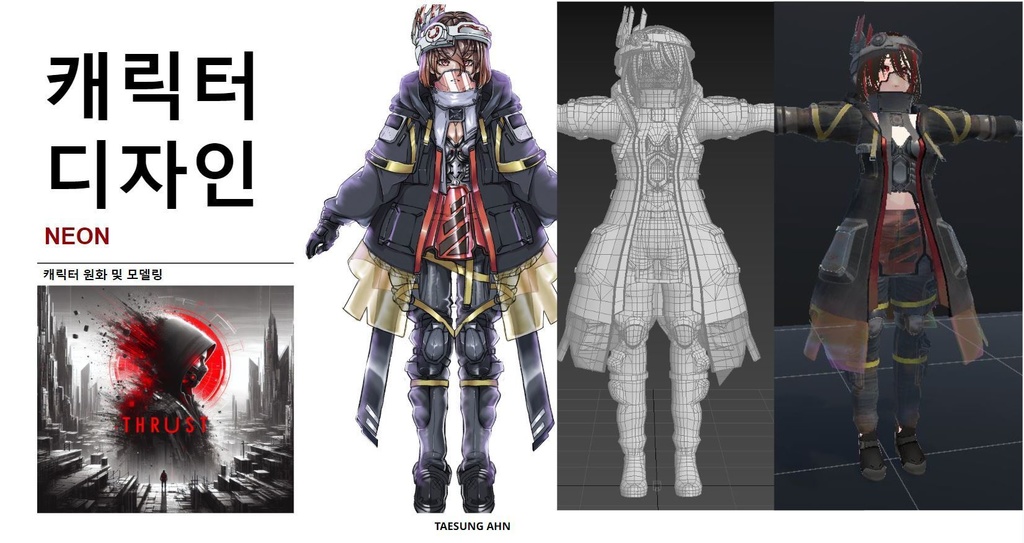 NEON (Vrchat Avater) FullPackage(Japanese shape key + 2 animation+ UniqueAFK)