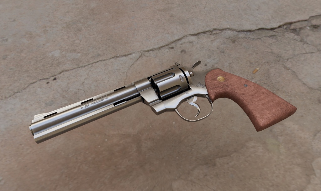 COLT PYTHON RIVOLVER (VRCHAT or UNREAL texture include)