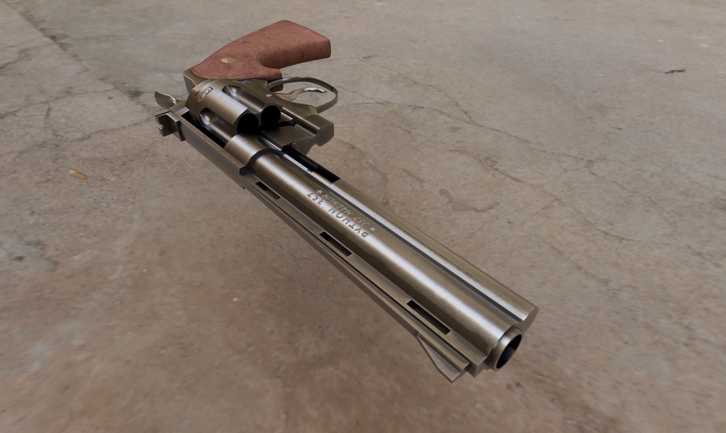 COLT PYTHON RIVOLVER (VRCHAT or UNREAL texture include)
